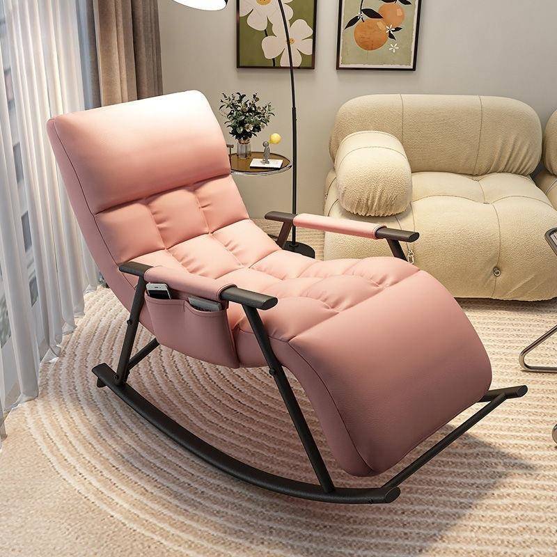 可躺可睡靠背椅躺椅卧室懒人阳台客厅休闲摇摇椅午休椅