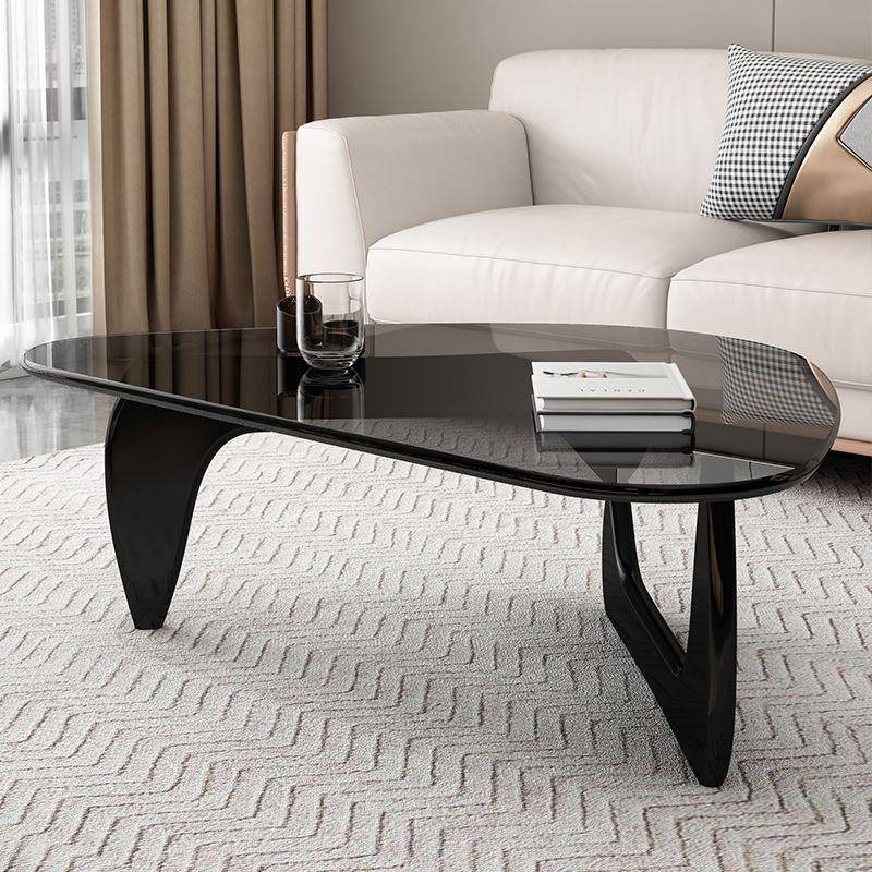 新款艺术可移动茶几简约网红个性茶几玻璃岩板新款现代异形小桌子