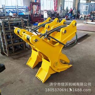 挖机树根挖拔器劈树根树根起拔机135挖机树桩挖拔机树桩劈柴机