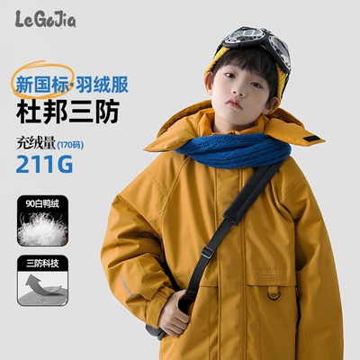 男童新国标90白鸭绒羽绒服冬季
