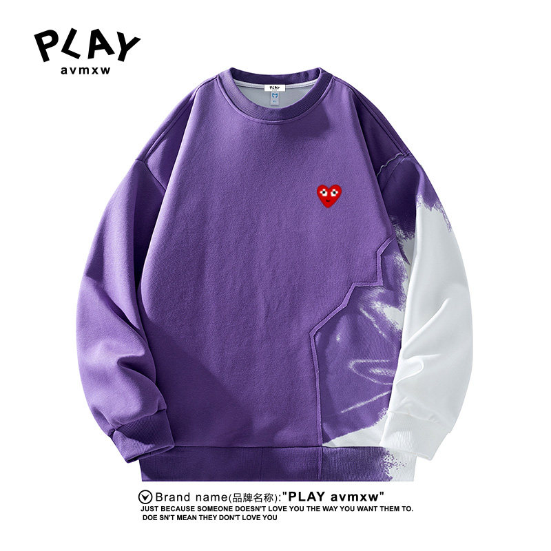 PLAYAVMXW潮牌时尚拼接渐变上衣