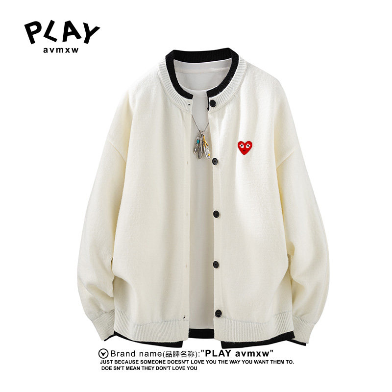 PLAYAVMXW休闲圆领假两件毛衣
