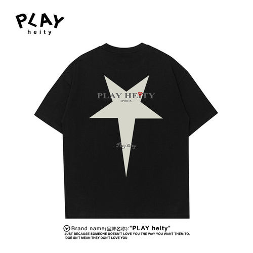 PLAYHEITY爱心刺绣潮牌情侣装