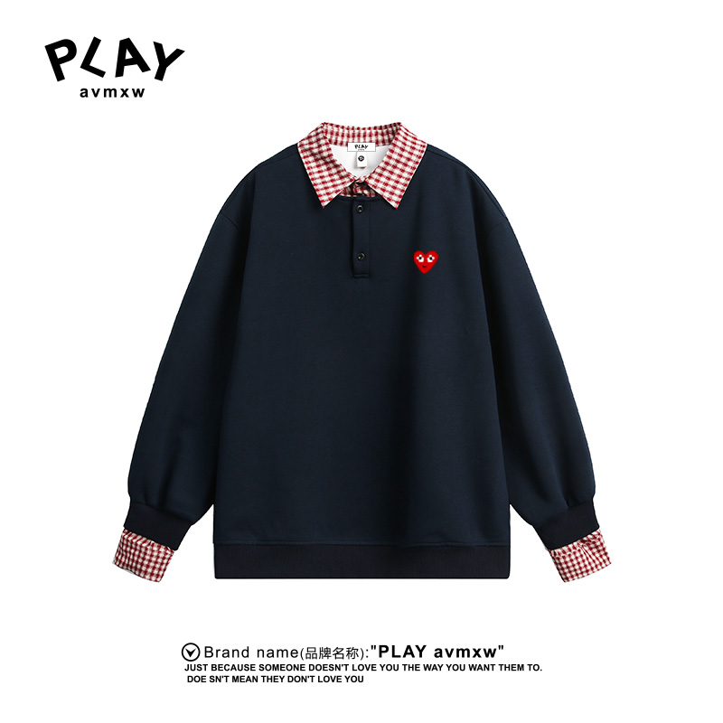 PLAYAVMXW休闲假两件衬衫领上衣