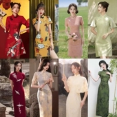 旗袍出租新中式 中国风国潮老上海民国改良复古租赁