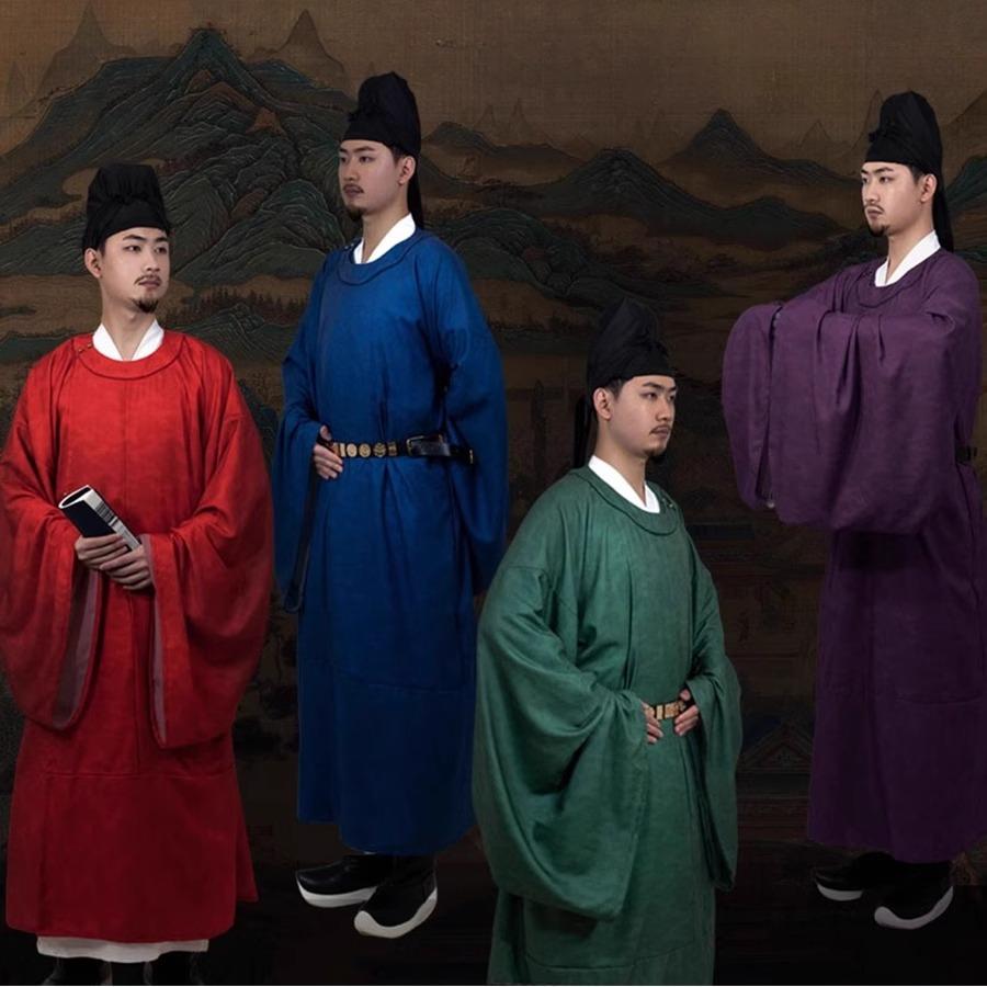 汉服出租长安的荔枝唐制圆领袍