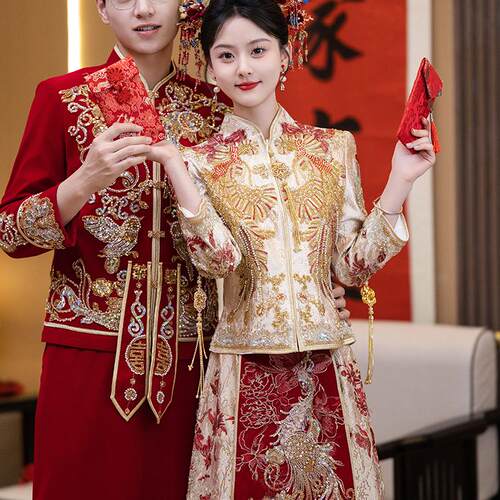 秀禾服出租中式婚礼红嫁衣