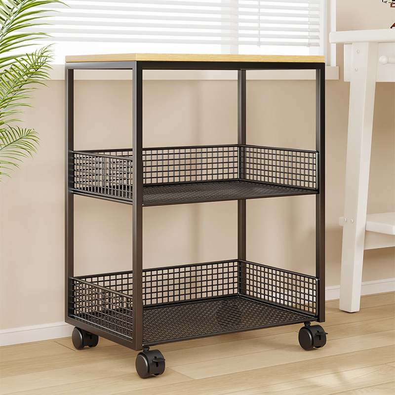 2026打印机置物架家用落地多层储物书架办公室桌边可移动文件收纳