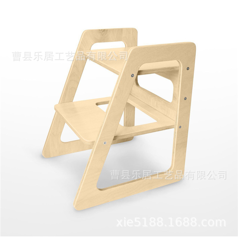 儿童木质两层阶梯凳洗手踏脚