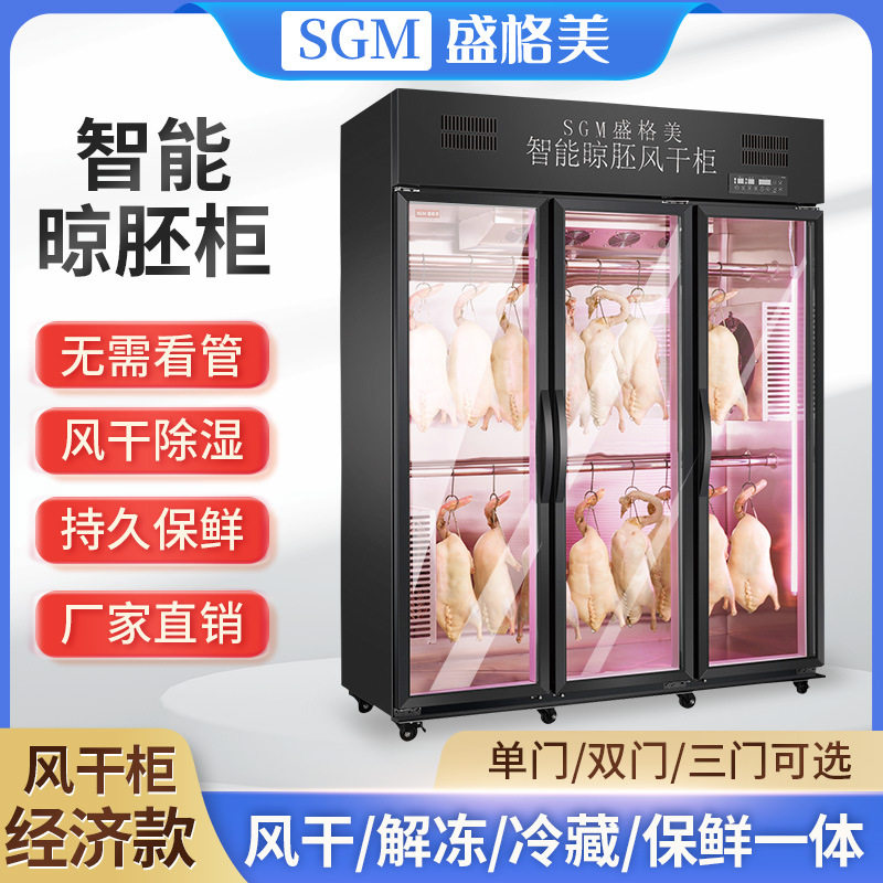 风坯柜晾鸭商用柜风干展示柜除湿保鲜广式烧鹅烤鸭烧腊设备电加热