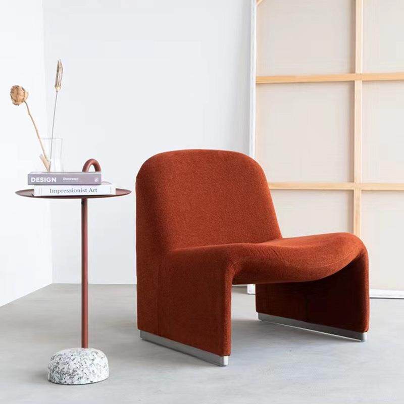 网红单人沙发椅现代简约轻奢泰迪绒布艺沙发客厅时尚休闲沙发椅