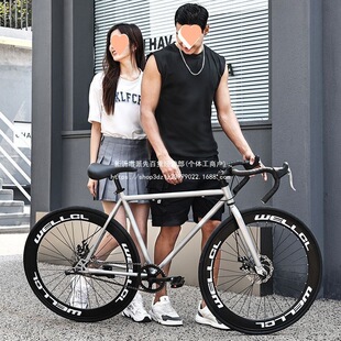 2026公路车公路自行车竞速赛车活飞弯把轻快实心胎成年人学生男女