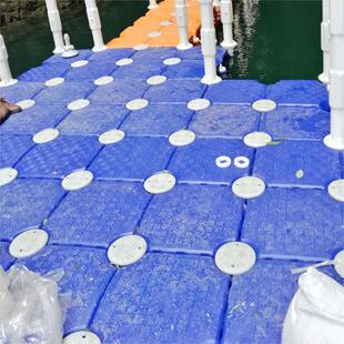 塑料浮筒码头水上栈道乐园游泳池搭建平台鱼排网箱养殖摩托艇泊位