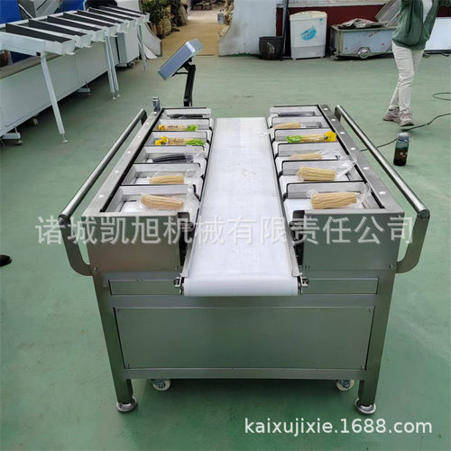鸡腿肉块包装称重机设备多工位重量匹配分选秤目标定量分选机