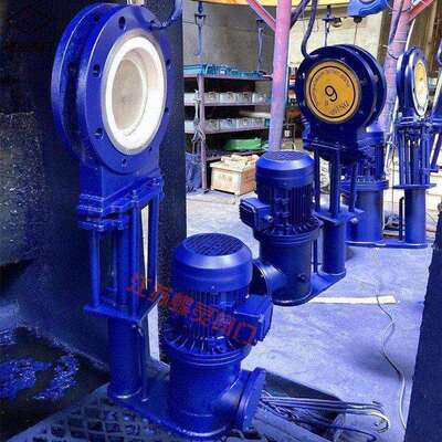 PZ273H-16C电液动刀型闸阀DN150对夹刀型闸阀