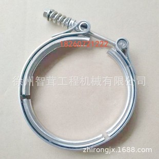 徐工XSM220  222压路机增压器卡箍 上柴发动机排气管接头  配件