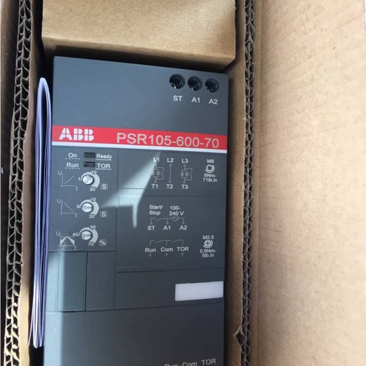 AB B软起动器PSR37-600-70控制电压 100-240VAC易用紧凑型软启动