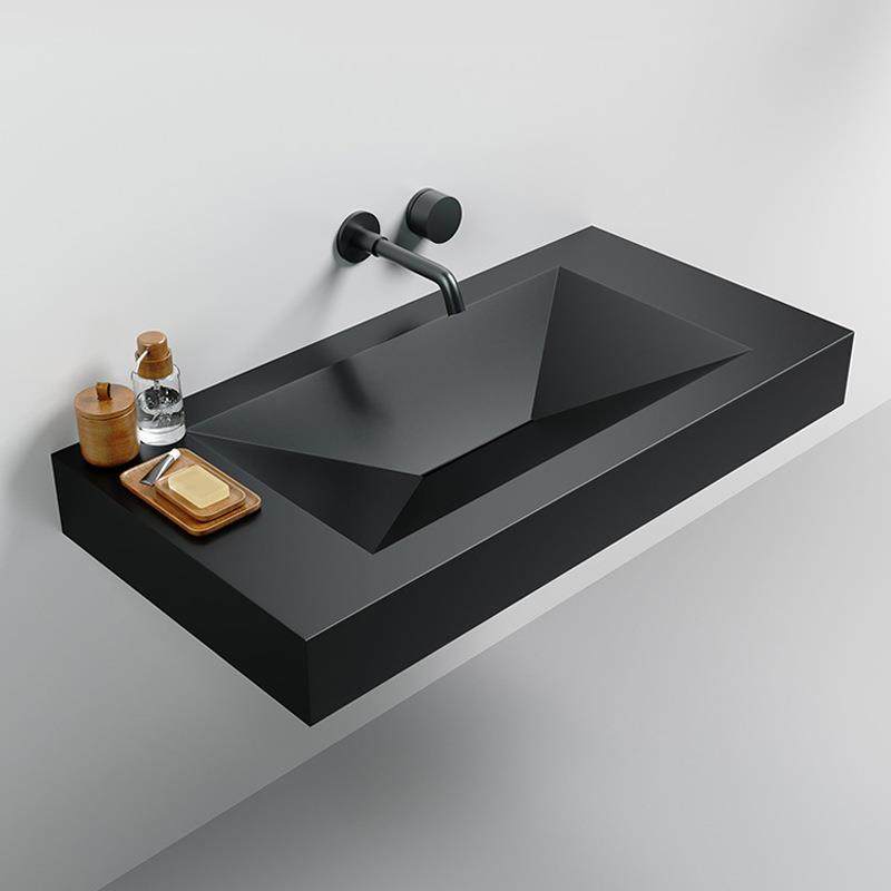 高端设计师个性创意岩板一体盆钻石异形盆黑色洗手洗脸盆洗漱台,电子/电工,接线端子,淘宝优惠券,粉丝福利购,淘宝优惠卷
