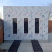 汽车烤漆房配10组电加热烤灯出口汽车钣金喷烤漆一体机