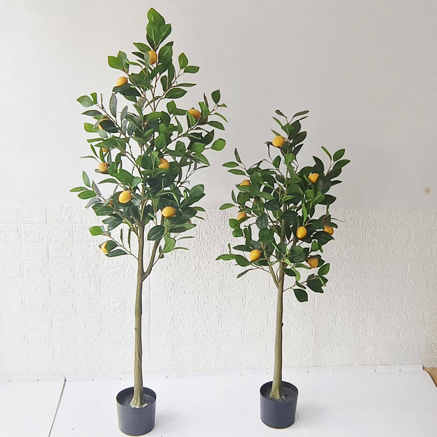 仿真柠檬树盆栽仿真绿植橘子树客厅装饰落地摆件仿真植物