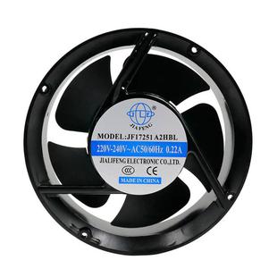 嘉力利17251圆形滚珠全铜轴流风机AC220V配电箱机箱散热风扇