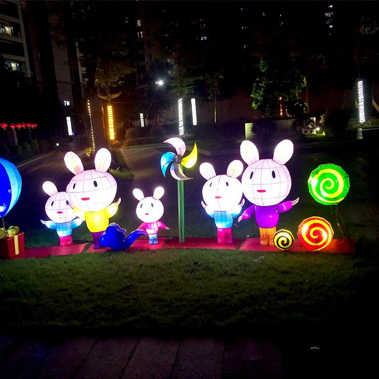 大型户外防雨猪年春节花灯灯展灯会场地布置策划设计方案生产安装