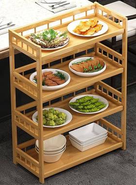 厨房置物架调料架收纳架落地锅架火锅架加厚烤箱微波炉