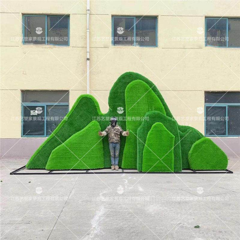仿真绿雕户外广场景观雕塑大型假山绿雕仿真造型造型户外摆件