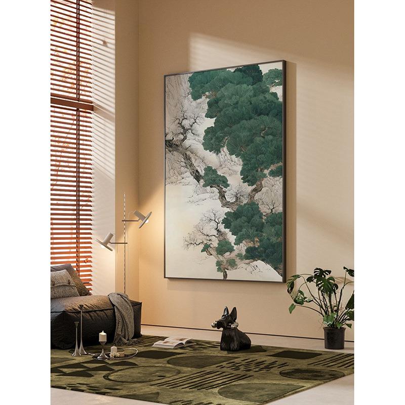 现代简约美式复古人物高级感客厅书房玄关装饰画卧室壁画竖版挂画