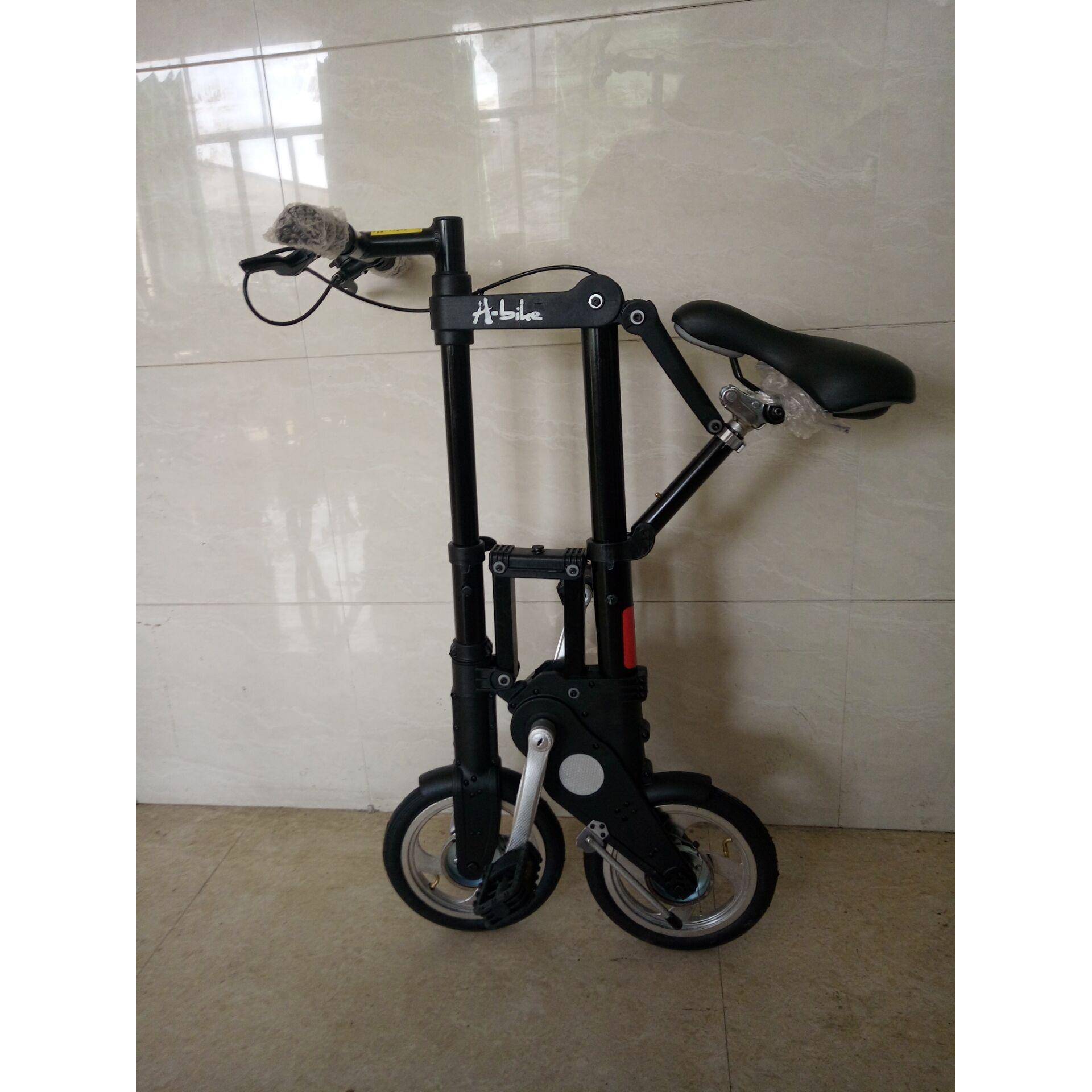 直销ABK轻便折叠镁合金10寸自行车成人代步车