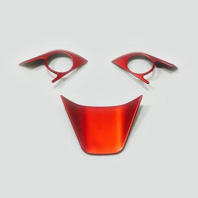 适用丰田凯美瑞方向盘贴片ABS烤漆红ForToyotaCamry2018-21