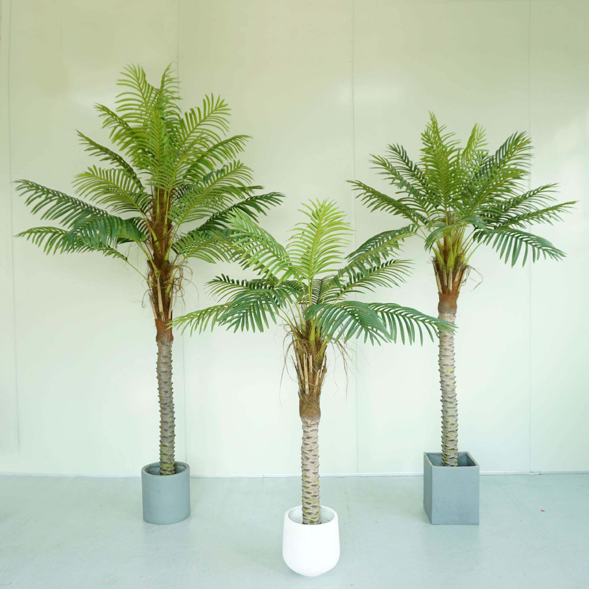 大型仿真椰子树绿植仿生假树植物盆栽室内落地橱窗花箱造景观装饰