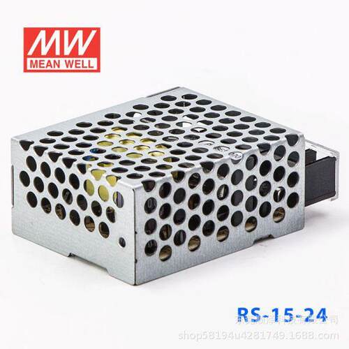 明纬RS-15-3.35/12/15/24/5V3A工控LED监控直流稳压电源多电压