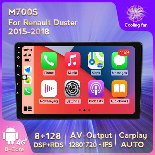 适用于雷诺达西亚Duster15-18款车载大屏安卓导航仪无线carplay