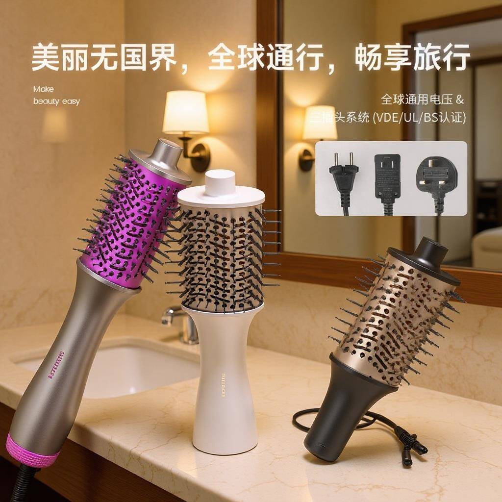 多功能造型吹风梳丰盈梳直发梳蓬松一体大功率电吹风护发吹风机