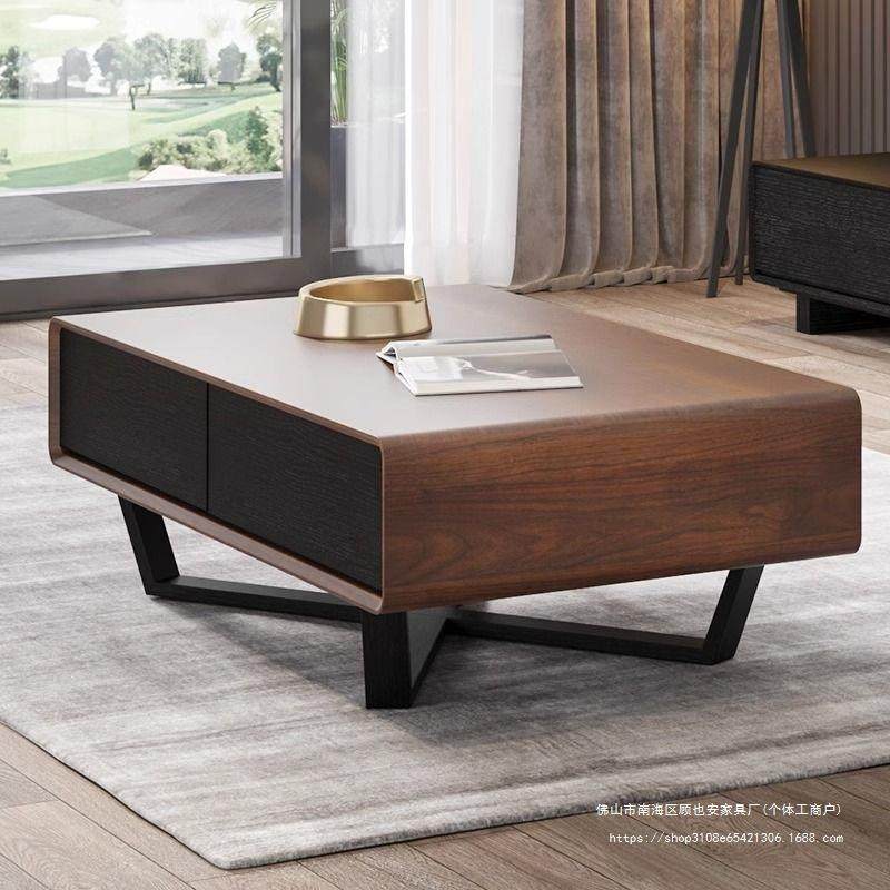 GYA茶几北欧客厅家用小户型灰色轻奢长方形创意储物茶桌简约现代