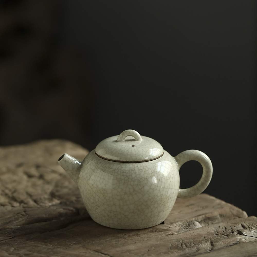 【谌峰 手捏壶】古陶老茶鬼 景德镇冲茶壶 全手工小品 慕古工夫器