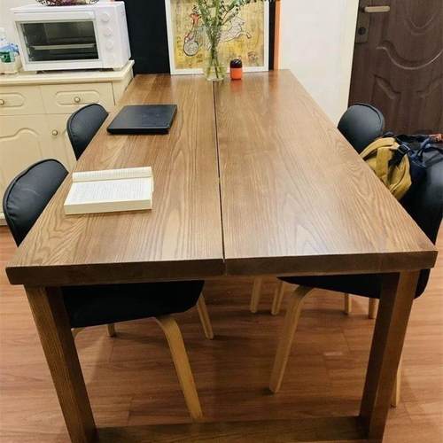 现代实木莫比恩书桌白蜡家用客厅餐桌长桌简约办公桌桌子工作台