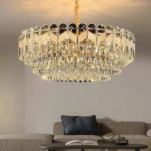 轻奢水晶吊灯25年新款 客厅卧室书房灯具 网红大气创意奢华美式