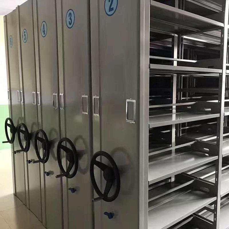 密集架档案室密集柜移动手摇式智能电动轨道凭证资料书货架文件柜