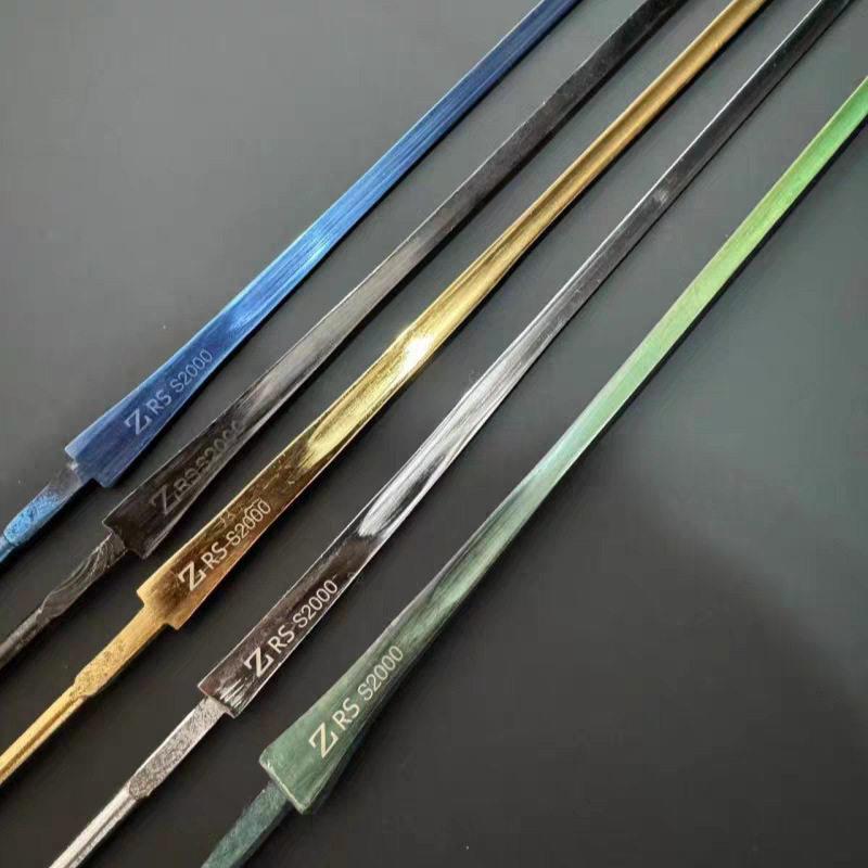 章牌剑条不锈击剑电动佩剑剑条银彩金蓝色认证器材
