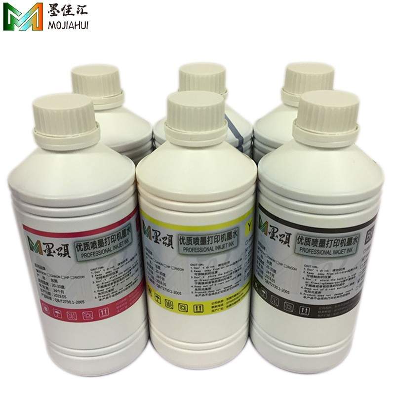DX5纺织直喷墨水 DX7打印机纺织墨水 数码印花纺织白墨 无需加热