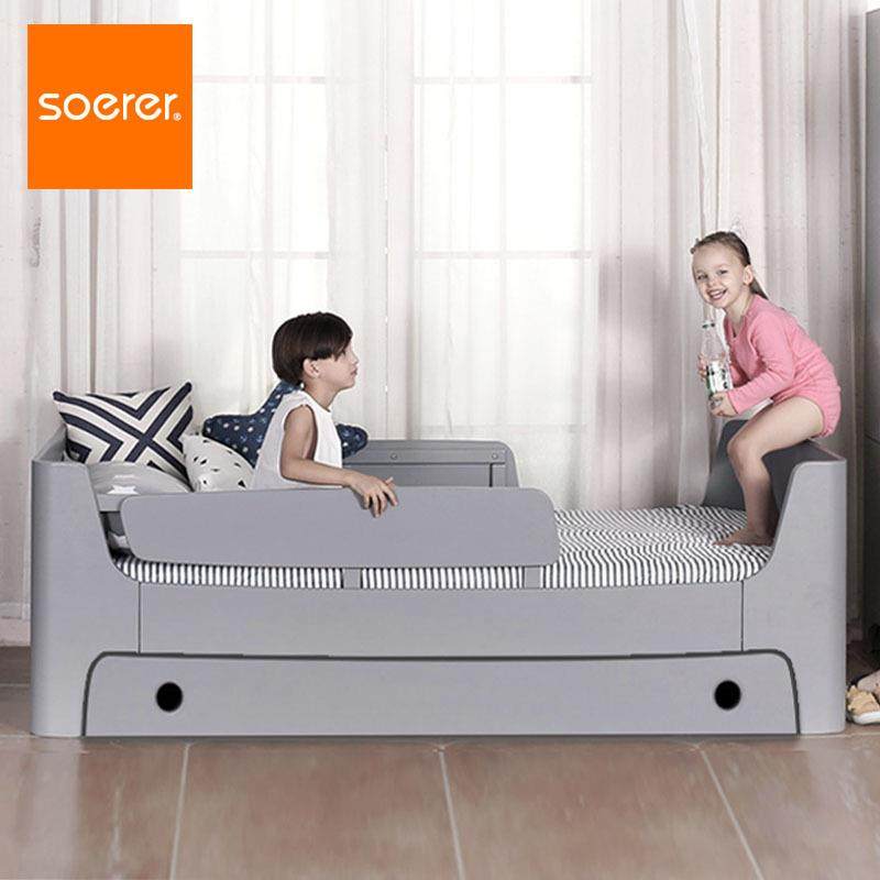 soerer施乐儿童单人床青少年床学生2米实木创意设计K1