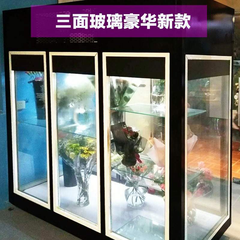 鲜花保鲜柜展示柜 风冷单双三门立式商用鲜花冷藏冷柜恒温