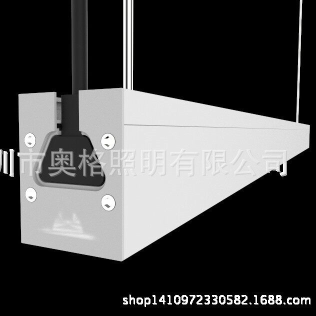 长条线条灯吊灯办公商超照明1.2米40W无缝拼接吸顶吊装两用调光