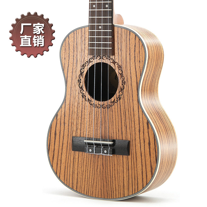 26寸班马木尤克里里 Ukulele 乌克丽丽 四弦琴小吉他厂家直销批发