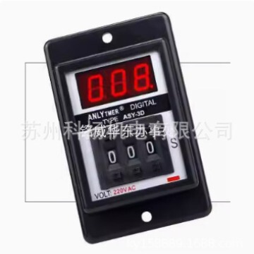 原装ANLYTMER DIGTAL时间继电器 定时器TYPE:ASY-3D VOLT 220VAC