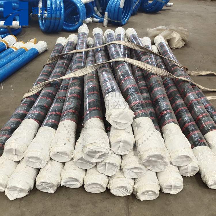 DN125*3000双头四层钢丝胶管 内胶加厚橡胶软管