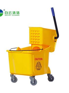 白云榨水车AF08079单桶榨水车家用挤水桶酒店保洁榨水车24L