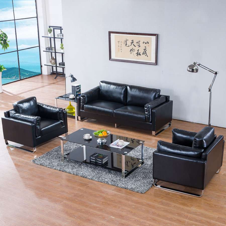 商务办公沙发茶几组合现代简约办公室接待会客沙发直销910-B